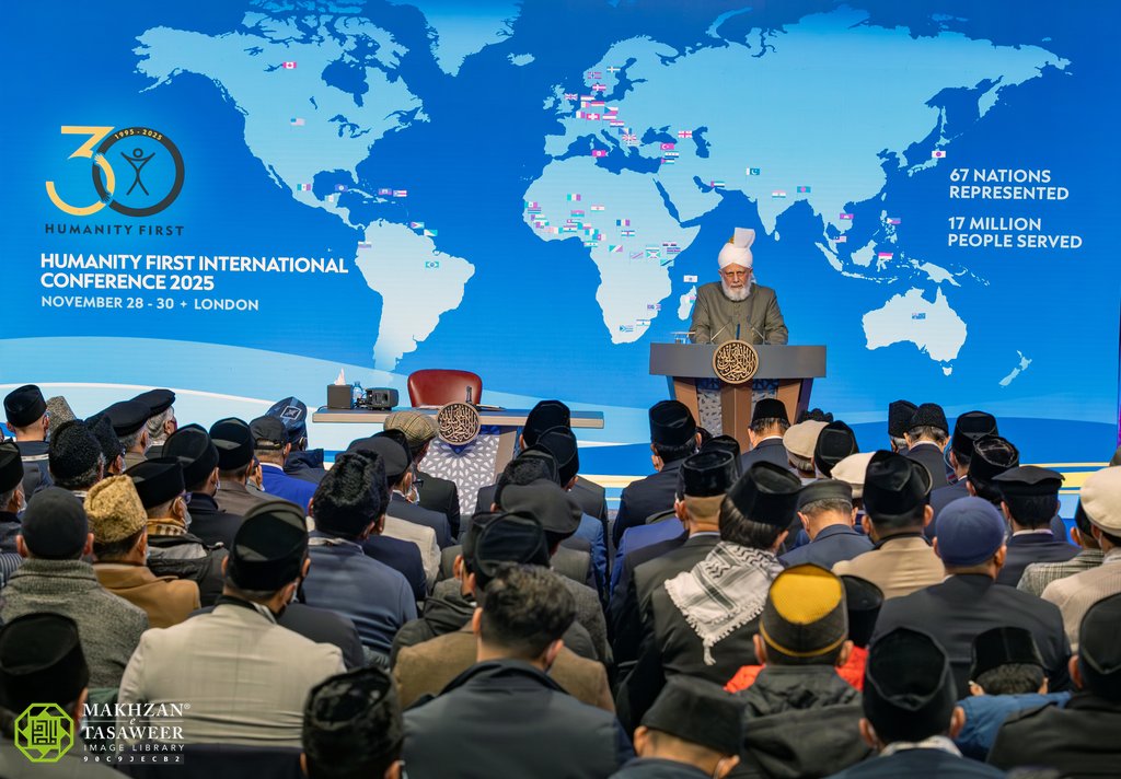 Head of the Ahmadiyya Muslim Community Addresses Humanity First International Conference 2025, Marking 30 Years of Global Service